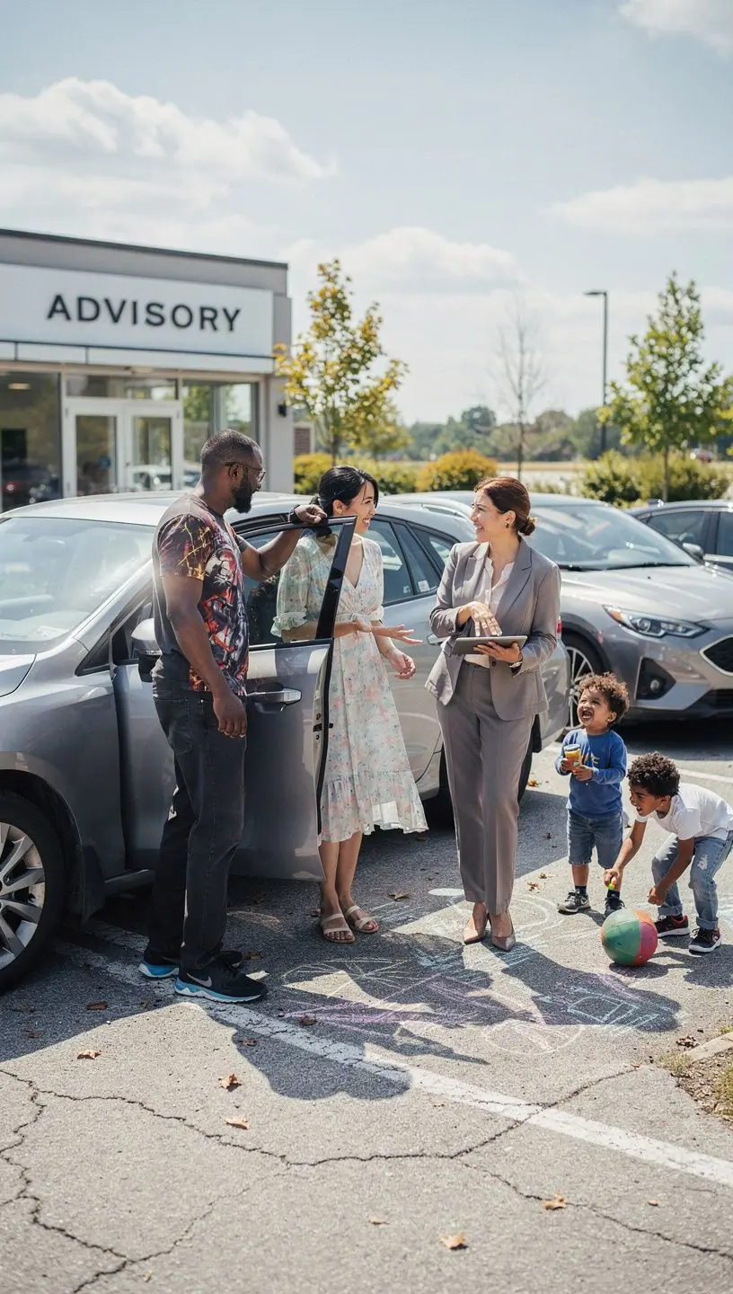 Mężczyzna rozmawiający przez telefon w biurze doradczym o ubezpieczeniach.