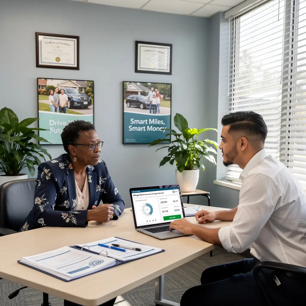 Kobieta analizująca wykresy oszczędności związane z ubezpieczeniem.