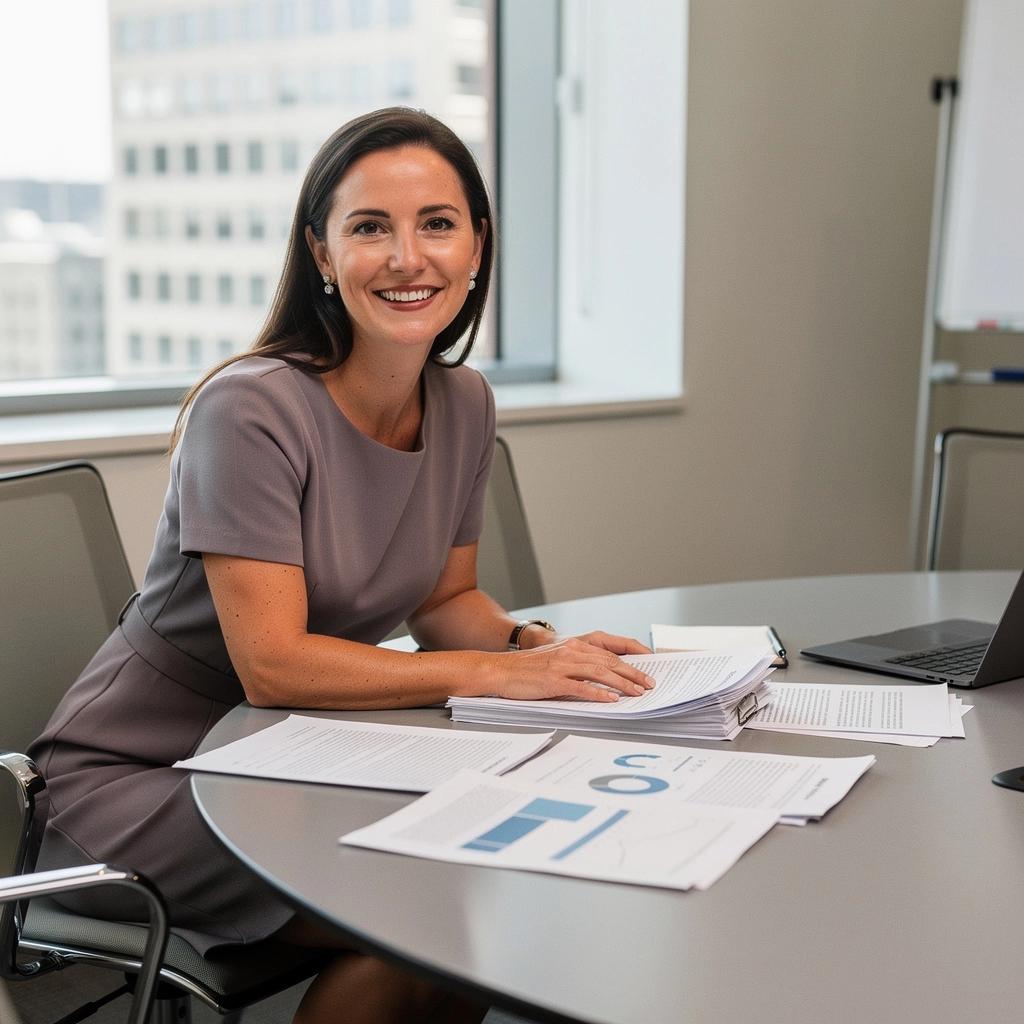 Uśmiechnięta para przeglądająca swoje opcje ubezpieczeniowe przy komputerze.